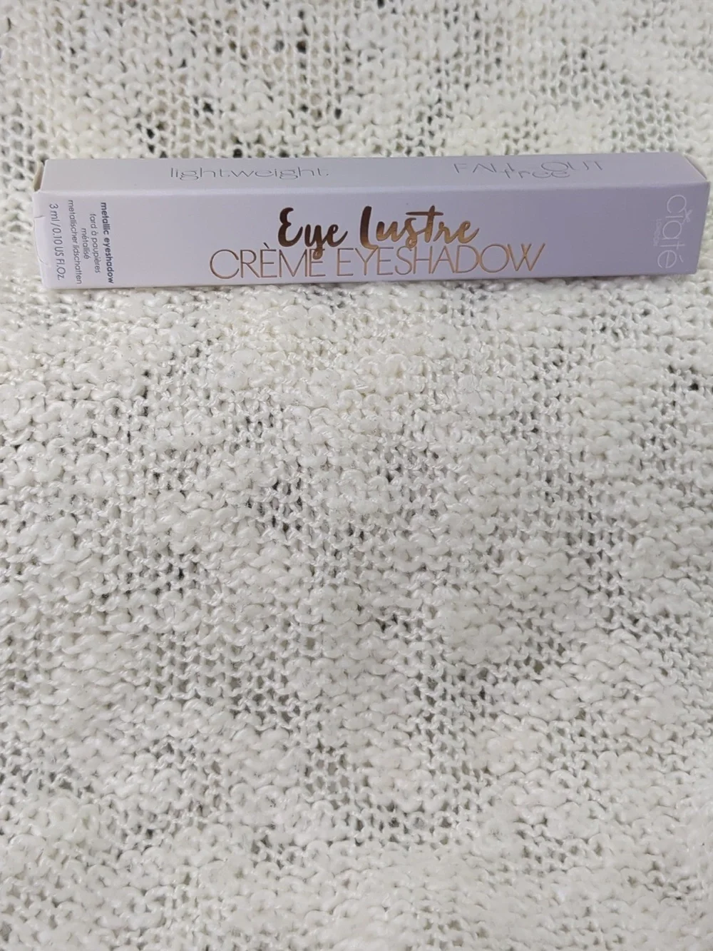 Ciaté London Lustre Crème Eyeshadow in Ice, 3ml/0.10oz